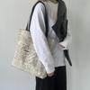 Bolso de lona para mujer, de un solo hombro, de gran capacidad, para yoga, viajes, trabajo, estudiantes, estilo japonés, retro ulzzang, bolso de tela para mujer