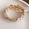 Pulsera de Retazos Irregulares con Goteo de Aceite, Estilo de Corte Vintage, Pulsera de Moda y Elegante, Sensación de Lujo Ligero y Gama Alta, Joyería para Mujer