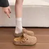 Medias Falsas Retro para Aumentar la Altura Birkenstock para Mujer, Moda Otoño 2026 Versátiles de Ponerse Zapatillas Casuales Cerradas para Mujer