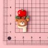 10 accesorios de resina DIY de Navidad brillantes de dibujos animados, joyería hecha a mano, horquilla, funda para teléfono, taza de agua, tocado, venta al por mayor