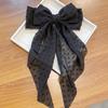 Horquilla de lazo de cinta retro grande estilo Yang Zi para la parte posterior de la cabeza, temperamento súper de hada, pinza para el cabello, accesorios para el cabello