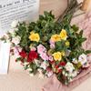 Venta de Liquidación 90% de Descuento Flores de Rosa Artificiales para Decoración del Hogar, Ramos de Boda, Arreglos Florales, Muros de Flores, Muros Verdes Dy1-1946A