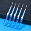 Cepillo Interdental Recto de Empuje-Tire con Cabezal Retráctil para Limpieza Ortodóntica de Espacios Dentales 1 Cepillo Interdental de Empuje-Tire a Granel