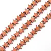 Placa de Nano Negro Vesícula Biliar Estrella de Cinco Puntas Cuentas Galvanizadas Accesorios Hechos a Mano para Bricolaje Joyería Botones Semiacabados Cuentas Redondas Cuentas Sueltas