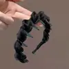 Horquilla de Malla Retro de Lujo Ligero Personalizada Diadema de Verano para Mujer Diadema de Redondeo de Pedrería Súper de Hada Nueva Diadema de Borde Delgado de Celebridad de Internet