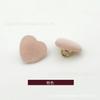 Suéter con botones cosidos a mano y flocados en forma de corazón, chaqueta, botón decorativo con forma de corazón de melocotón