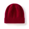 Venta al por mayor de fábrica Cachemira Transfronterizo Otoño Invierno Nuevo Engrosado Color Sólido Jacquard Cálido Gorro con Protección para las Orejas Gorro Holgado para la Cabeza