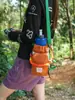 Nueva Bolsa de Pecho Dopamina Color-Blocking Estilo Coreano, Bolso de Hombro Ligero para Deportes al Aire Libre, Riñonera Ligera Color-Blocking, Bolso Cruzado para Ciclismo