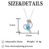Colar de Rosa em Formato de Coração Mais Vendido da Wish, Design de Nicho de Luxo Leve com Pingente Cravejado de Diamantes, Sensação de Alto Padrão, Corrente para Clavícula que Não Desbota