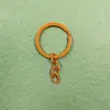 Llavero de color 30mm anillo plano pintado con anillo cerrado accesorios de joyería anillo plano para llaves con cadena accesorios hechos a mano