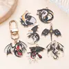 Aleación de Zinc Estilo Oscuro Colgante de Dragón con Goteo de Aceite Encanto de Estrella y Luna Pterodáctilo Accesorios para Joyería de Aretes y Llaveros Hechos a Mano DIY