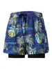 Pantalones Cortos de Playa Doble Capa Anti-Vergüenza Bañador para Hombre Pantalones Cortos de Surf Talla Grande Vacaciones en Aguas Termales Bañadores Casuales para Hombre En Stock