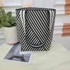 Bolso de Hombro Rayado Clásico para Mujer Bolso de Playa de Verano Bolso Cruzado para Mujer Bolso Tejido de Gama Alta Bolso de Hombro