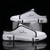 Zapatillas de media caña de verano 2023 para hombre, zapatillas informales de moda, zapatos de tela transpirables, zapatillas de lona de moda sin cordones