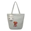Nueva Bolsa de Compras para Niñas Estilo Transfronterizo con Estampado de Dibujos Animados Japoneses y Coreanos Bolso de Mano Versátil Bolso Tote de Hombro para el Trabajo