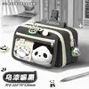 Estojo de Lápis Panda de 9 Camadas para Crianças, Conjunto de Papelaria Popular para a Volta às Aulas, Estojo de Lápis Fofo, Prêmio Criativo para Alunos