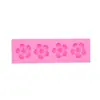 Molde de Azúcar Flip Flor Flor Pastel Decorativo Modelado Molde de Silicona Gota de Chocolate Pegamento Horneado Molde Hecho a Mano