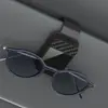 Suporte de Óculos para Carro com Padrão de Fibra de Carbono Transfronteiriço, Clipe de Óculos de Sol para Quebra-sol de Carro, Clipe para Recibos, Novo Clipe de Armazenamento para Carro