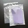 Saco de embalagem transparente para roupa íntima fosco saco plástico com zíper para roupa saco pequeno auto-selante saco para guardar joias meias