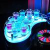 Junjie 12 buracos água gota copo bar luminoso coquetel porta-copos KTV Champagne vinho vinho porta-copos bala