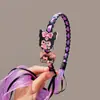 Faixa de Cabelo Desenho Animado para Crianças, Faixa de Cabelo Fofa, Doce e Descolada para Meninas, Acessórios de Cabelo Kuromi para Bebês, Faixa de Cabelo Antiderrapante para Meninas