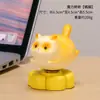 Gato da Sorte Desenho Animado Criativo Gato Giratório Ornamento Curativo para Mesa de Escritório Gato Siamês Fofo Artesanato em Resina
