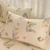 Un Par de Fundas de Almohada de Algodón con Dibujos 48X74 Fundas de Almohada Domésticas para Niños Funda Protectora de Almohada Individual para Dormitorio