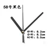 Manecillas pequeñas del reloj, reloj de punto de cruz, reloj de cuarzo, reloj electrónico, manecillas de metal, accesorios de manualidades para estudiantes, segundero negro