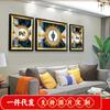 Bordado de diamante 2019 novo sala de estar Veado rico elefante 5d Pintura de diamante diamante completo triptych abstrato ponto diamante ponto cruz