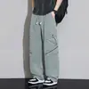 Control de Precios Pantalones de Trabajo Frescos de Pierna Recta Talla Grande para Hombre Corte Holgado Versátiles Pantalones Casuales