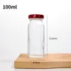 Potes de Vidro Transparente Selados para Armazenamento de Mel, Molho de Pimenta, Molho de Carne, Ninho de Pássaro e Fungo Branco; Garrafas Vazias em Estoque