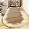 Alfombra Habitación Alfombrilla de Mesita de Noche Imitación Cachemira Esterilla para Mirador