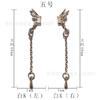 Nueva Entrada Lujo Ligero Cadena de Borla de Mariposa Joyería de Aleación Estilo de Corte Colgante de Alas de Cupido Decoración de Uñas Venta al por Mayor