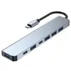 Estación de Acoplamiento Hub Hub de Ocho en Uno Convertidor para Portátil Tablet Teléfono Hub USB Múltiples Interfaces