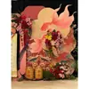 Adereços de Fotografia Lanternas de Bambu Tecidas Estilo Chinês Estilo Antigo Lanternas de Papel de Óleo Estilo Antigo Lanterna de Personagem de Alegria de Casamento Z Lanternas de Papel Feitas Sob Medida