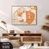 Pintura Decorativa para Caja de Medidor Eléctrico, Estilo Horizontal, Estilo Chino Nuevo, Cubierta sin Taladro para Caja de Distribución, Pintura Colgante, Moderna y Sencilla, Adecuada para Restaurante, con un Significado Positivo