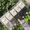 Calcetines de Algodón Casual de Negocios Medios-Altos para Hombre Bexuna, Hechos a Máquina con Calcetines Engrosados Cosidos a Mano, Calcetines de Algodón de Negocios para Hombre 26
