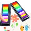 Almofadas de Tinta para Pintura a Dedo Infantil DIY 12 Cores Tinta a Dedo Almofadas de Tinta Coloridas Almofadas de Tinta Laváveis Fabricante de Tintas Atacado