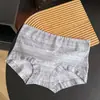 Pantalillas de algodón antibacterianas para mujer con diseño Fair Isle, entrepierna extendida y ensanchada, tacto suave y cómodo, bragas para mujer