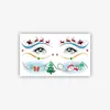 Adesivos de Tatuagem de Natal para Novos Produtos Transfronteiriços Fofos Desenho Animado Blush Maquiagem Adesivos Faciais Adesivos de Tatuagem Temporária