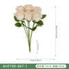 Rosa Simulada Rosa de Bolso Material de Veludo Arranjo Floral Decorativo Presente de Dia dos Namorados Rosa Única Buquê de Flores Artificiais