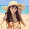 Sombreros de Paja para Playa de Verano al por Mayor, Sombreros de Protección Solar de Ala Ancha, Sombreros de Sol para Mujer, Adecuados para Salidas, Sesiones de Fotos y Viajes