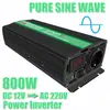 Convertidor Solar Inversor de Onda Pura para Coche con Enchufe Europeo 12V/24V/48V/60V a 220V