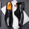 Zapatos Casuales de Cuero para Hombre de Talla Grande Transfronterizos Negro con Cordones Zapatos de Cuero Formales de Negocio Zapatos de Boda para Novio Hombre One-Piece Envío Directo