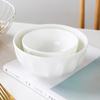 Tazón de arroz de cerámica de Jingdezhen serie Creative ZEN para el hogar Tazón pequeño tazón creativo para fideos tazón de arroz vajilla de porcelana blanca de hueso Tazón