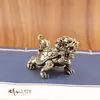 Oito Diagramas Sólidos Tartaruga Dragão Tartaruga Dragão da Sorte Decoração de Mesa para Casa Animal de Chá Objetos Antigos Artesanato Vintage de Latão Ornamentos