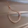 Pulseira Feminina de Zircônia Estilo Sexy Design da Moda Ins para Namorada Irmãs Casal Pulseira Celebridade Cyber Pulseira Elegante