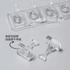Novo Suporte de Prática para Nail Art Transfronteiriço, Base Acrílica Não Magnética para Suporte de Unhas, Ferramenta de Fixação de Placa de Unhas Portátil Destacável