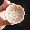 Taza de Té Esmalte de Grasa Beige Horno Ru Taza de Cata de Cerámica Taza para Beber Té Juego de Té Kung Fu Taza de Maestro Taza de Té Personal