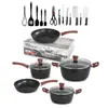 Maifan Stone Golden Handle Sopa Panela Panela Antiaderente Conjunto de Panelas Antiaderentes